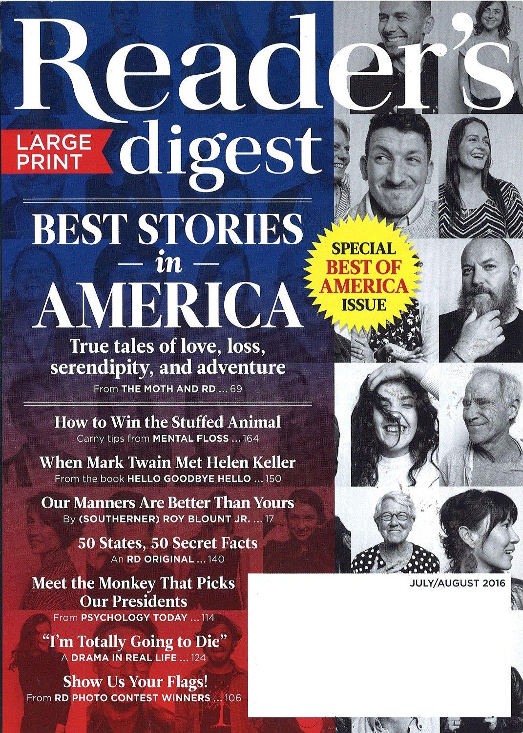 Reader's Digest Large Print Magazine TopMags
